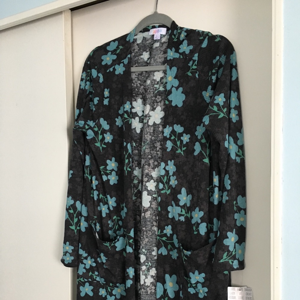 Long sleeve duster sweater